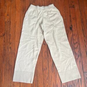 Free People FP Beach Knit Sweatpants Loungewear Pull On Cream XS